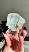 Fluorite with Bladed Calcite Inclusions from YGX Mine