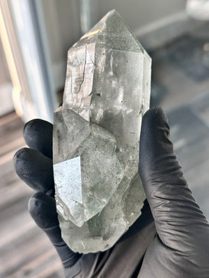 XL Double Terminated Chlorite Quartz From Manihar Mine, Himachal Pradesh, India