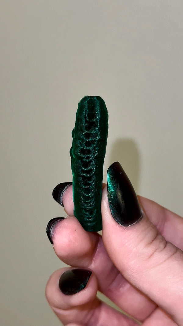 Malachite Stalactite from Shilu Mine, Yangchun County, Yangjiang, Guangdong, China