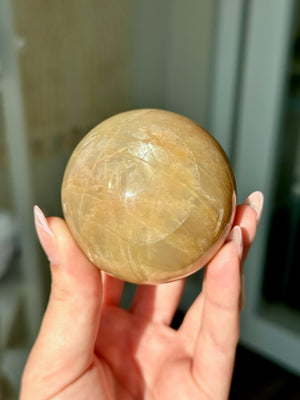 Peach Moonstone Sphere #3