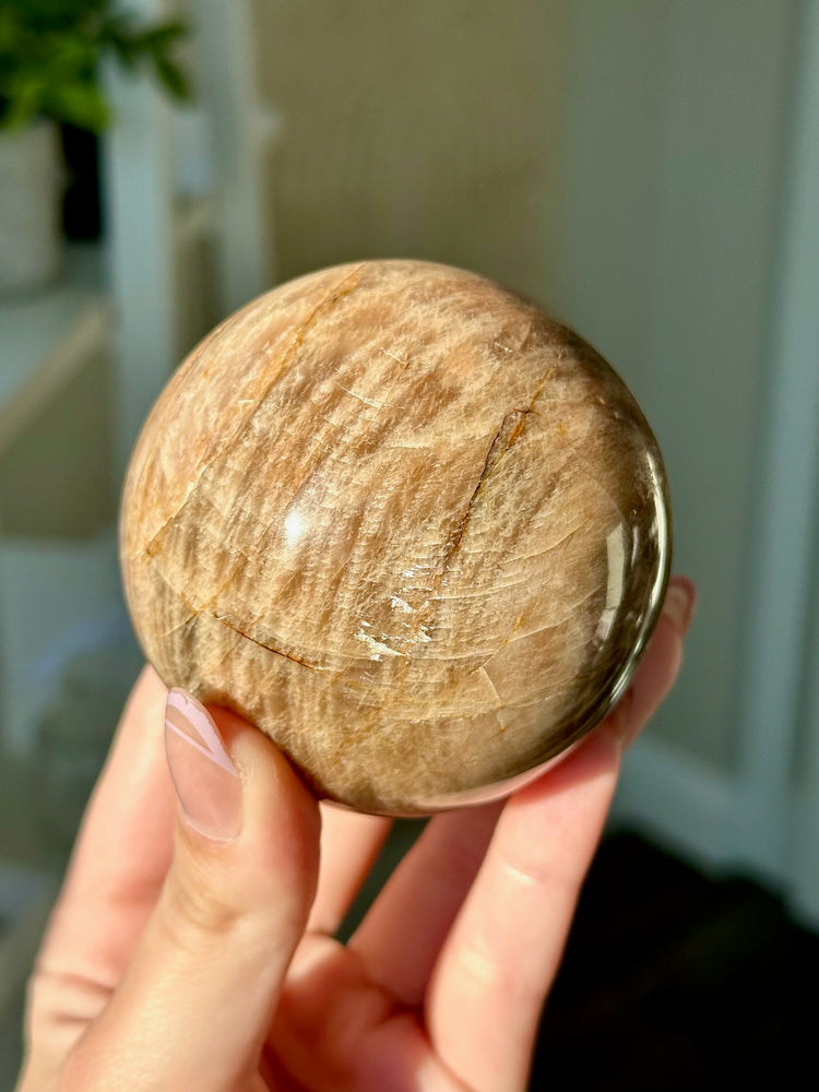 Peach Moonstone Sphere #1