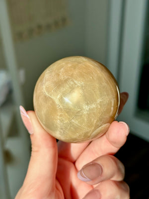 Peach Moonstone Sphere #3