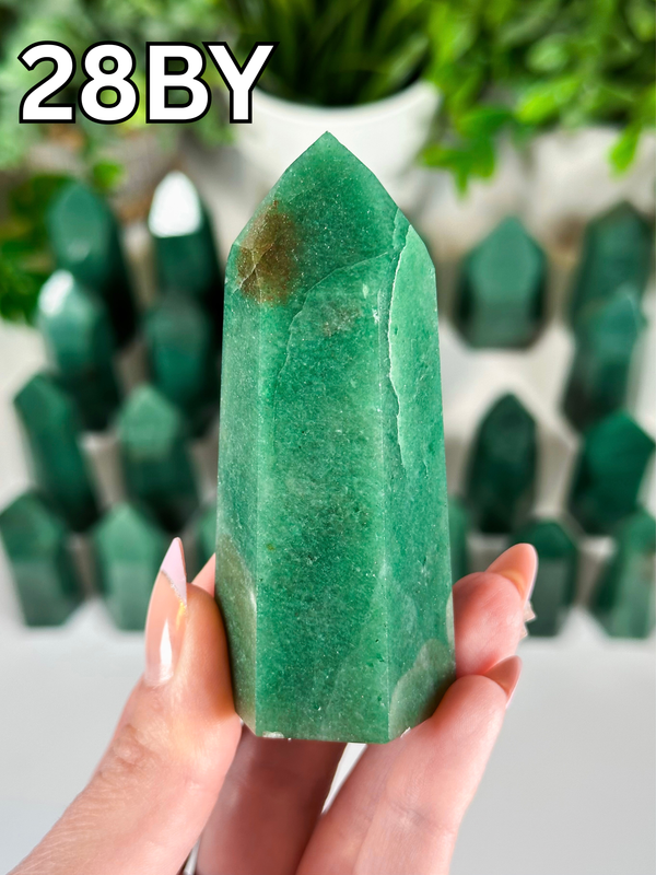Green Aventurine Towers from Brazil • Choose Your Own! High Quality Polished Green Aventurine Towers from Brazil
