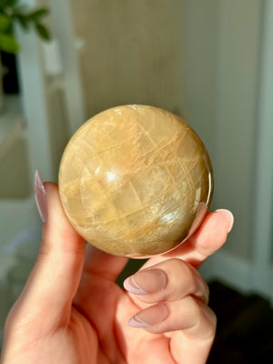 Peach Moonstone Sphere #3