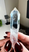 Water Clear Colombian Lemurian Quartz with "Blue Mist" / "Blue Smoke" (aka Blue Needles)