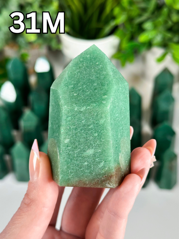 Green Aventurine Towers from Brazil • Choose Your Own! High Quality Polished Green Aventurine Towers from Brazil