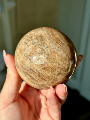 Peach Moonstone Sphere #1