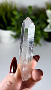 Water Clear Colombian Lemurian Quartz DOW Crystal with "Blue Mist" / "Blue Smoke" (aka Blue Needles)