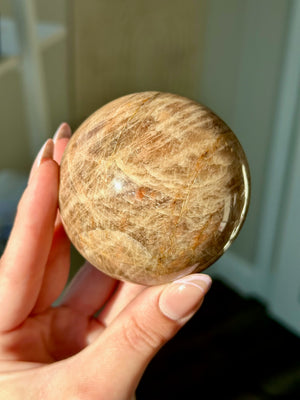 Peach Moonstone Sphere #1