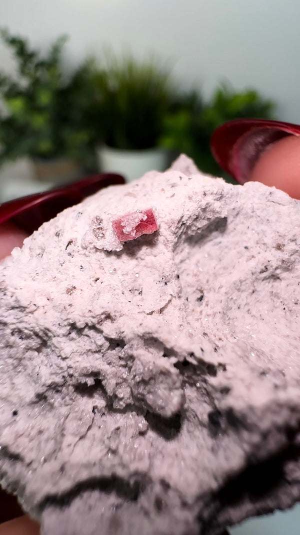 Scarlet Emerald on Rhyolite Matrix (Red Beryl/Bixbite) from Thomas Range, Utah