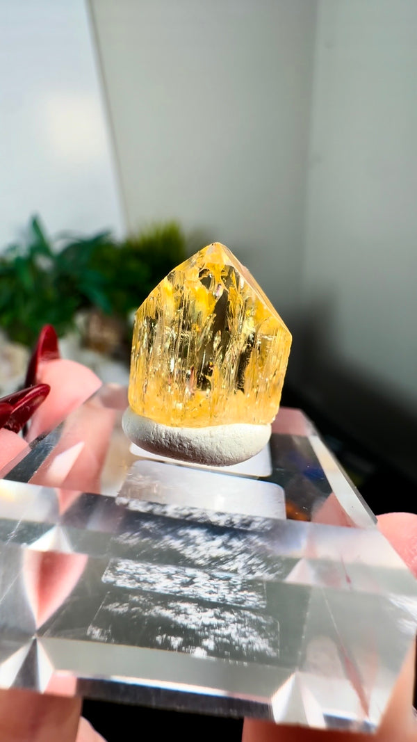 UV Reactive Imperial "Chrome" Topaz Specimen from Zambia • 3.28g