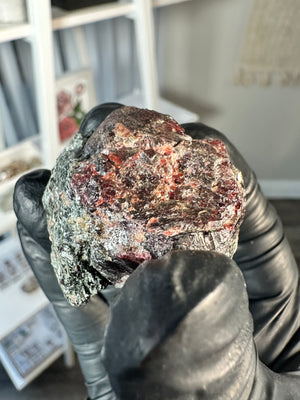 Gemmy Garnet Specimen From River Valley Mine, Ontario #5