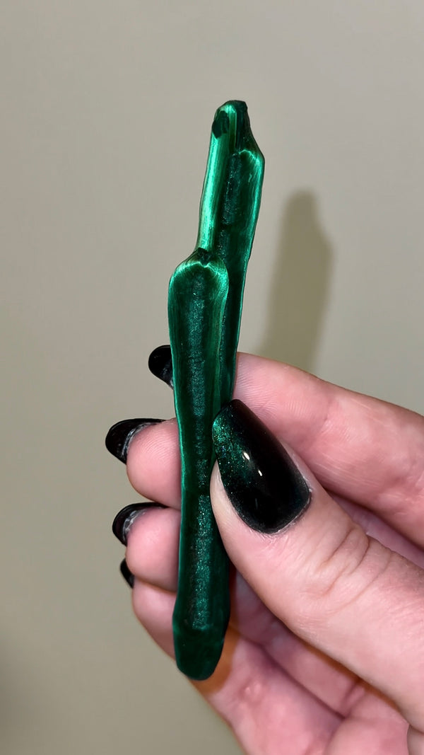 Malachite Stalactite from Shilu Mine, Yangchun County, Yangjiang, Guangdong, China