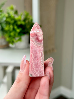 Rhodochrosite tower #2