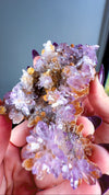 Amethyst "Flowers" with Sceptres, Reverse Sceptres & Calcite Associations on Matrix from "La Troje" Mine in Veracruz, Mexico (New Find!)