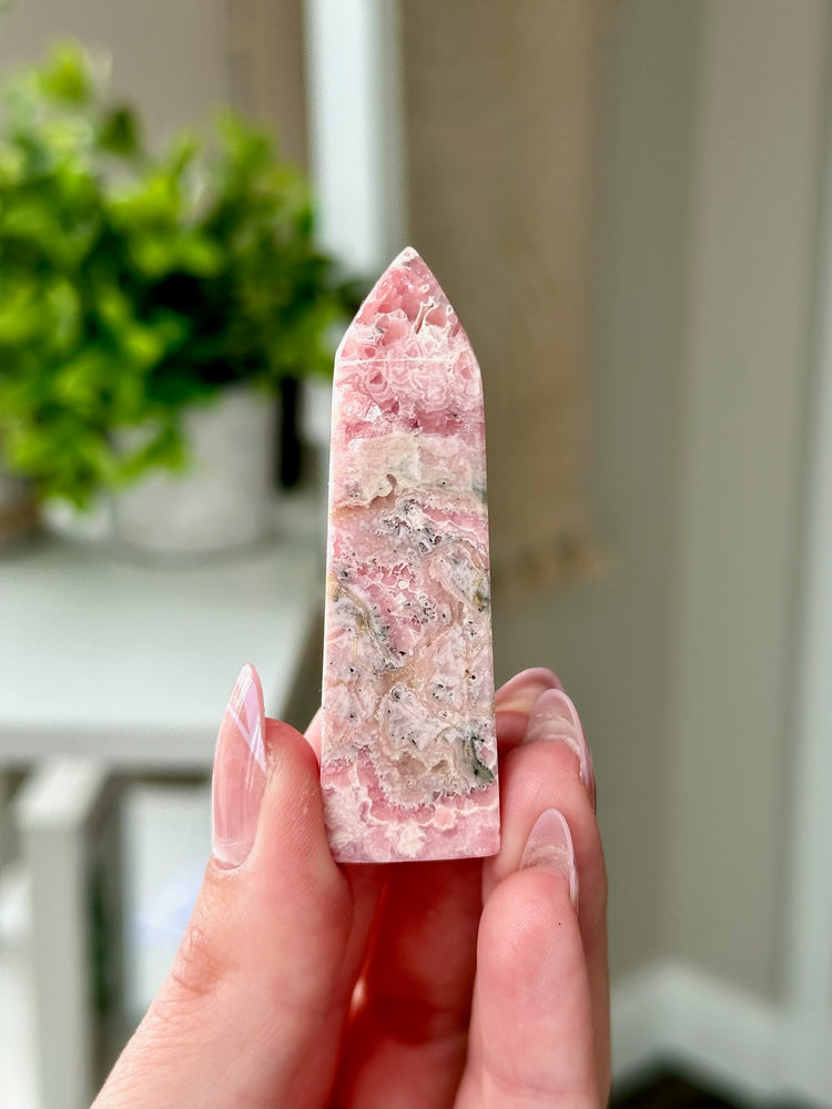 Rhodochrosite tower #2