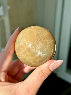 Peach Moonstone Sphere #3