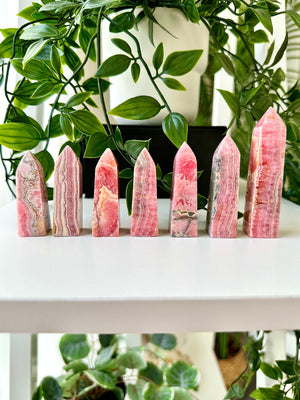 High Quality Rhodochrosite Towers / Obelisks from Argentina  Choose Your Own!  Argentina Rhodochrosite Obelisk Towers