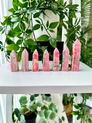 High Quality Rhodochrosite Towers / Obelisks from Argentina  Choose Your Own!  Argentina Rhodochrosite Obelisk Towers