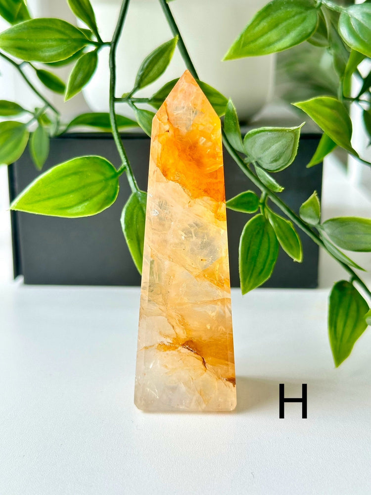 High Quality Golden Healer Obelisks from Brazil  Choose Your Own! Golden Healer Quartz Tower Obelisk from Brazil