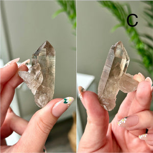 Smokey Quartz Clusters from Brazil  Choose Your Own High Quality Smokey Quartz Crystal Cluster from Novo Horizonte, Brazil