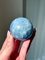 Deep Blue Calcite Sphere #2