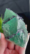 Octahedral Green, Purple & Blue Fluorite With Second Generation Purple Cubic Fluorite Crystallization and Pyrite Associations from Huaiyu Mountain, Shangrao City, Jiangxi Province, China