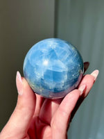 Deep Blue Calcite Sphere #5