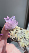 Amethyst "Flowers" with Sceptres & Reverse Sceptres on Matrix from "La Troje" Mine in Veracruz, Mexico (New Find!)