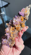 Amethyst "Flowers" with Sceptres, Reverse Sceptres & Calcite Associations on Matrix from "La Troje" Mine in Veracruz, Mexico (New Find!)