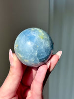 Deep Blue Calcite Sphere #1