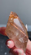 Statement Smokey Quartz with Gold, Copper & Red Rutile Faceted Freeform from Diamantina, Brazil