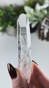 Water Clear Colombian Lemurian Quartz with Chisel Face Termination