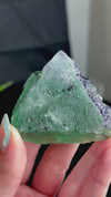Octahedral Green, Purple & Blue Fluorite With Second Generation Purple Cubic Fluorite Crystallization and Pyrite Associations from Huaiyu Mountain, Shangrao City, Jiangxi Province, China
