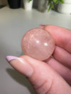 Mozambique Star Rose Quartz Sphere