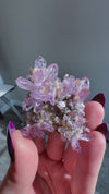 Amethyst "Flowers" with Sceptres, Reverse Sceptres & Calcite Associations on Matrix from "La Troje" Mine in Veracruz, Mexico (New Find!)