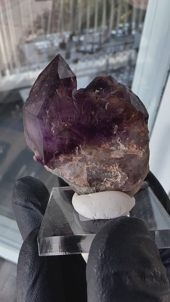 Deep Brandberg Amethyst With Elestial Formation