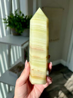 XL Green Calcite Tower (AKA Green Onyx)