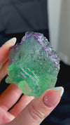 Octahedral Green, Purple & Blue Fluorite With Second Generation Purple Cubic Fluorite Crystallization and Pyrite Associations from Huaiyu Mountain, Shangrao City, Jiangxi Province, China