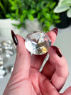 Clear Quartz Diamond Cut Faceted Gems from Brazil • Choose Between 3 Sizes!