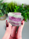 Rainbow Fluorite Corner Cut Cubes • Choose Your Own!