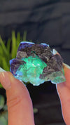 Octahedral Green, Purple & Blue Fluorite With Second Generation Purple Cubic Fluorite Crystallization and Pyrite Associations from Huaiyu Mountain, Shangrao City, Jiangxi Province, China
