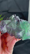 Octahedral Green, Purple & Blue Fluorite With Second Generation Purple Cubic Fluorite Crystallization and Pyrite Associations from Huaiyu Mountain, Shangrao City, Jiangxi Province, China
