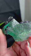 Octahedral Green, Purple & Blue Fluorite With Second Generation Purple Cubic Fluorite Crystallization and Pyrite Associations from Huaiyu Mountain, Shangrao City, Jiangxi Province, China