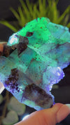 Octahedral Green, Purple & Blue Fluorite With Second Generation Purple Cubic Fluorite Crystallization and Pyrite Associations from Huaiyu Mountain, Shangrao City, Jiangxi Province, China