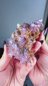 Amethyst "Flowers" with Sceptres, Reverse Sceptres & Calcite Associations on Matrix from "La Troje" Mine in Veracruz, Mexico (New Find!)