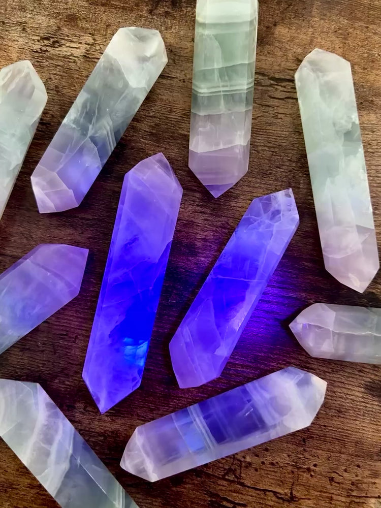 UV Reactive Lavender Yttrium Fluorite DT From Brazil (Select One)