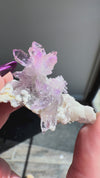Amethyst "Flowers" with Sceptres, Reverse Sceptres & Calcite Associations on Matrix from "La Troje" Mine in Veracruz, Mexico (New Find!)