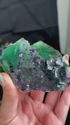Octahedral Green, Purple & Blue Fluorite With Second Generation Purple Cubic Fluorite Crystallization and Pyrite Associations from Huaiyu Mountain, Shangrao City, Jiangxi Province, China
